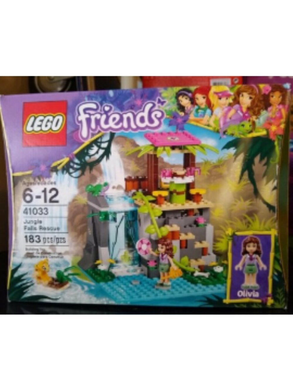 LEGO FRIENDS 41033 JUNGLE FALLS RESCUE WITH BOOKLET